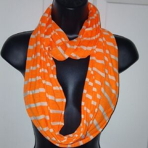 Neon Orange 2 Chic Infinity Scarve